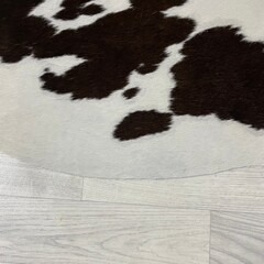 Koeienhuid bruin wit 175x160cm S