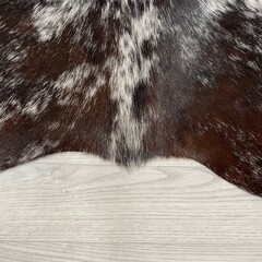 Koeienhuid zwart wit bruin SP 170x120cm S
