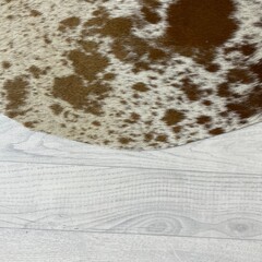 Koeienhuid bruin wit SP 175x180cm S