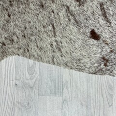 Koeienhuid bruin wit SP 155x160cm XS