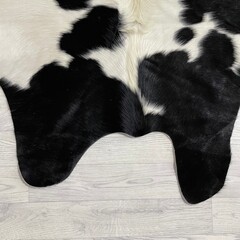 Koeienhuid zwart wit 185x160cm S