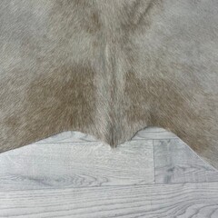 Koeienhuid beige wit 195x160cm S