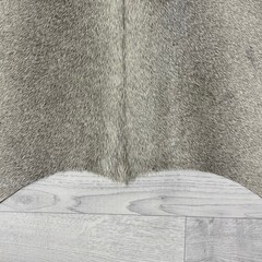 Koeienhuid grijs creme 185x165cm S