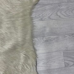 Koeienhuid creme 160x160cm S
