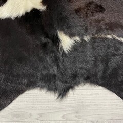 Koeienhuid bruin zwart wit 155x165cm XS
