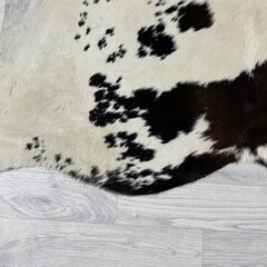 Koeienhuid bruin zwart wit 180x155cm S