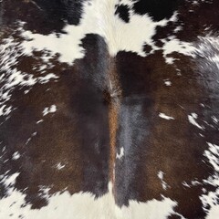 Koeienhuid bruin zwart wit 180x155cm S