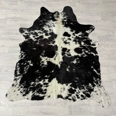 Koeienhuid bruin zwart wit 155x125cm XS