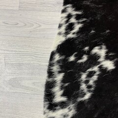 Koeienhuid bruin zwart wit 155x125cm XS