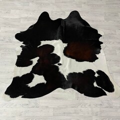 Koeienhuid bruin zwart wit 160x165cm S