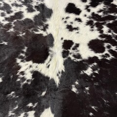 Koeienhuid bruin zwart wit 155x125cm XS