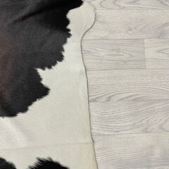 Koeienhuid bruin zwart wit 160x165cm S