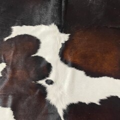 Koeienhuid bruin zwart wit 160x165cm S