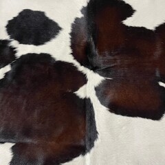 Koeienhuid bruin zwart wit 170x165cm S