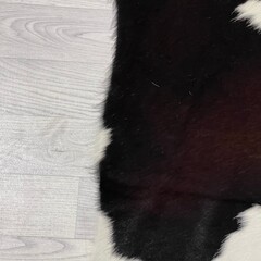 Koeienhuid bruin zwart wit 170x165cm S
