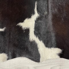 Koeienhuid bruin zwart wit 170x150cm S