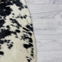 Koeienhuid bruin zwart creme 160x130cm S