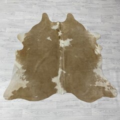 Koeienhuid beige wit 170x170xm S