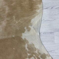 Koeienhuid beige wit 170x170xm S