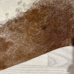 Koeienhuid bruin wit creme SP 180x155cm S
