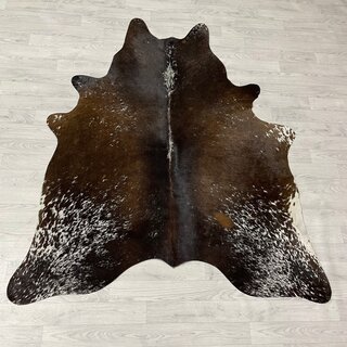 Koeienhuid bruin wit SP 190x165cm M/L