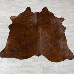 Koeienhuid bruin zwart brindle 160x160cm S