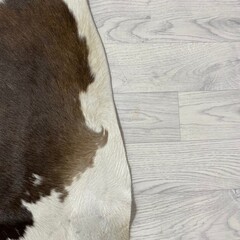 Koeienhuid bruin zwart wit 170x150cm S