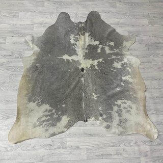Koeienhuid grijs creme 165x150cm S