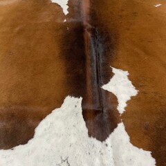 Koeienhuid bruin wit 210x205cm M/L
