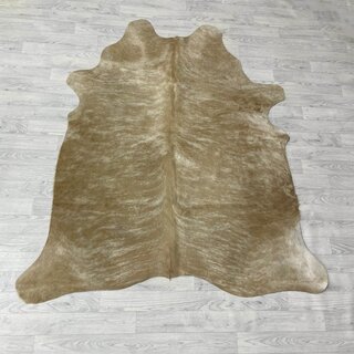 Koeienhuid bruin beige brindle 195x165cm M/L