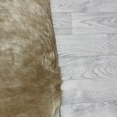 Koeienhuid bruin beige brindle 195x165cm M/L