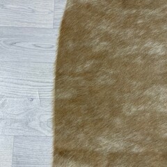 Koeienhuid bruin beige brindle 195x165cm M/L