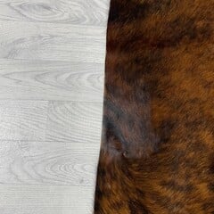 Koeienhuid bruin zwart wit brindle 185x175cm S