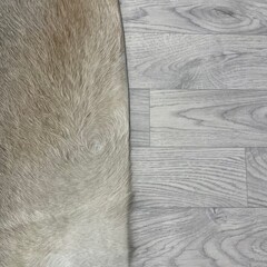 Koeienhuid bruin grijs wit 220x200cm M/L