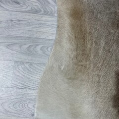 Koeienhuid bruin grijs wit 220x200cm M/L
