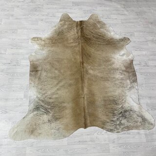 Koeienhuid beige zwart creme 210x190cm M/L