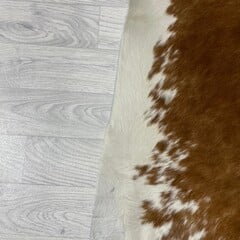Koeienhuid bruin wit 205x180cm M/L