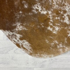 Koeienhuid bruin wit SP 230x195cm M/L