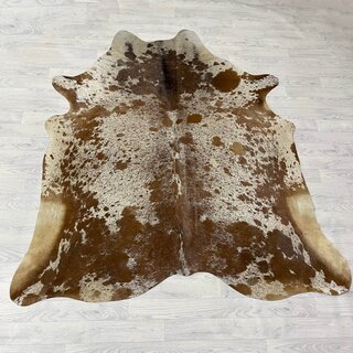Koeienhuid bruin wit creme SP 205x185cm M/L
