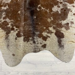 Koeienhuid bruin wit creme SP 205x185cm M/L