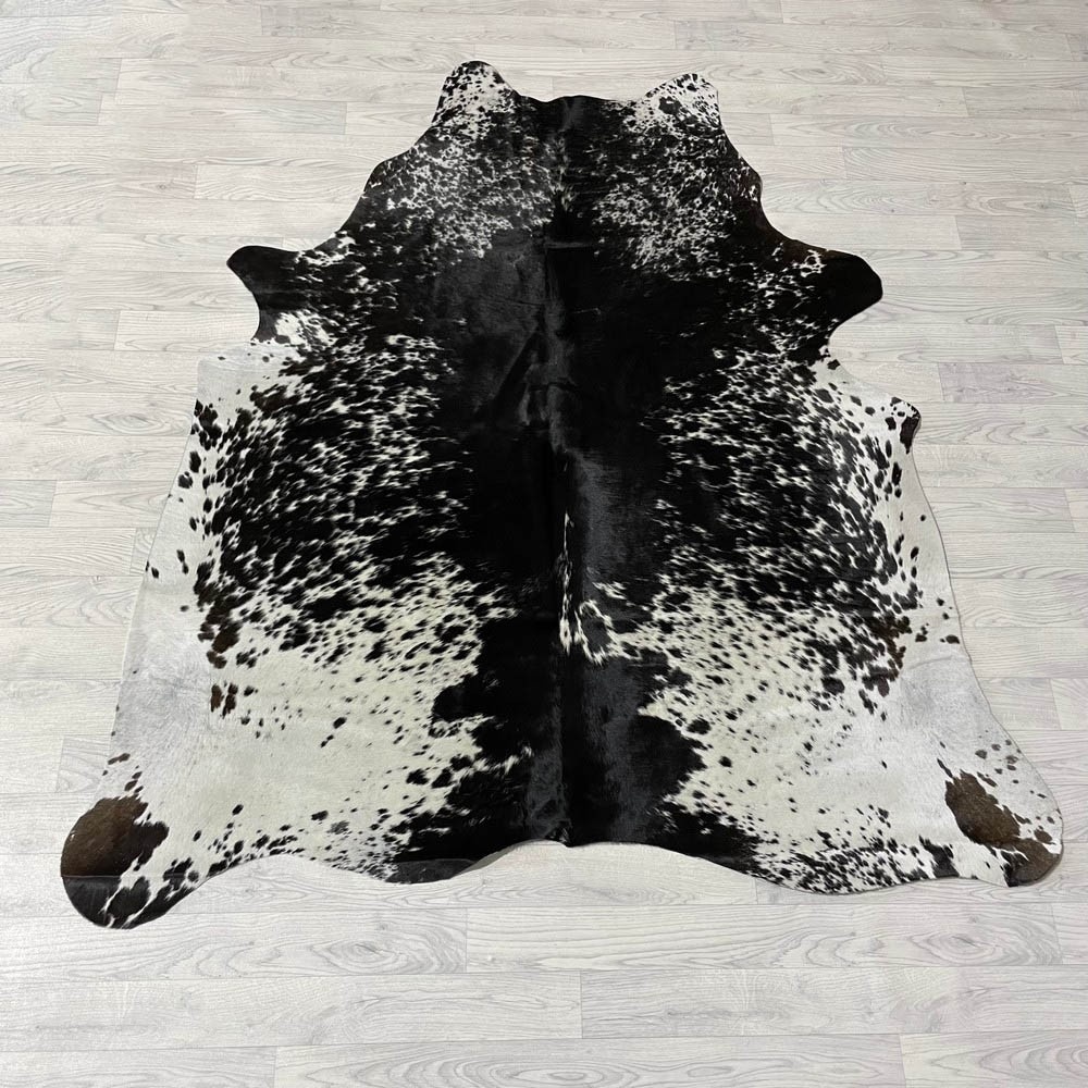 Lederstore Koeienhuid zwart wit bruin SP 190x170cm M/L