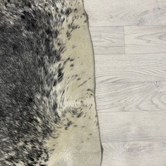 Koeienhuid zwart wit creme SP 235x220cm M/L
