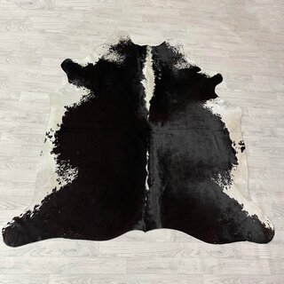 Koeienhuid zwart wit bruin 200x190cm M/L