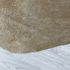 Koeienhuid bruin beige 230x200cm M/L