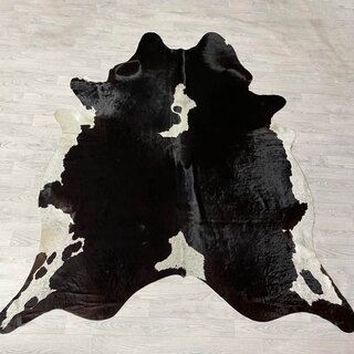 Koeienhuid zwart bruin wit 245x215cm XXL