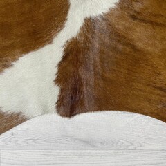 Koeienhuid bruin zwart wit 180x190cm S