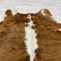 Koeienhuid bruin zwart wit 190x175cm M/L