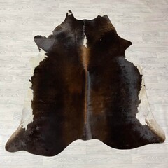 Koeienhuid bruin zwart wit 220x185cm M/L
