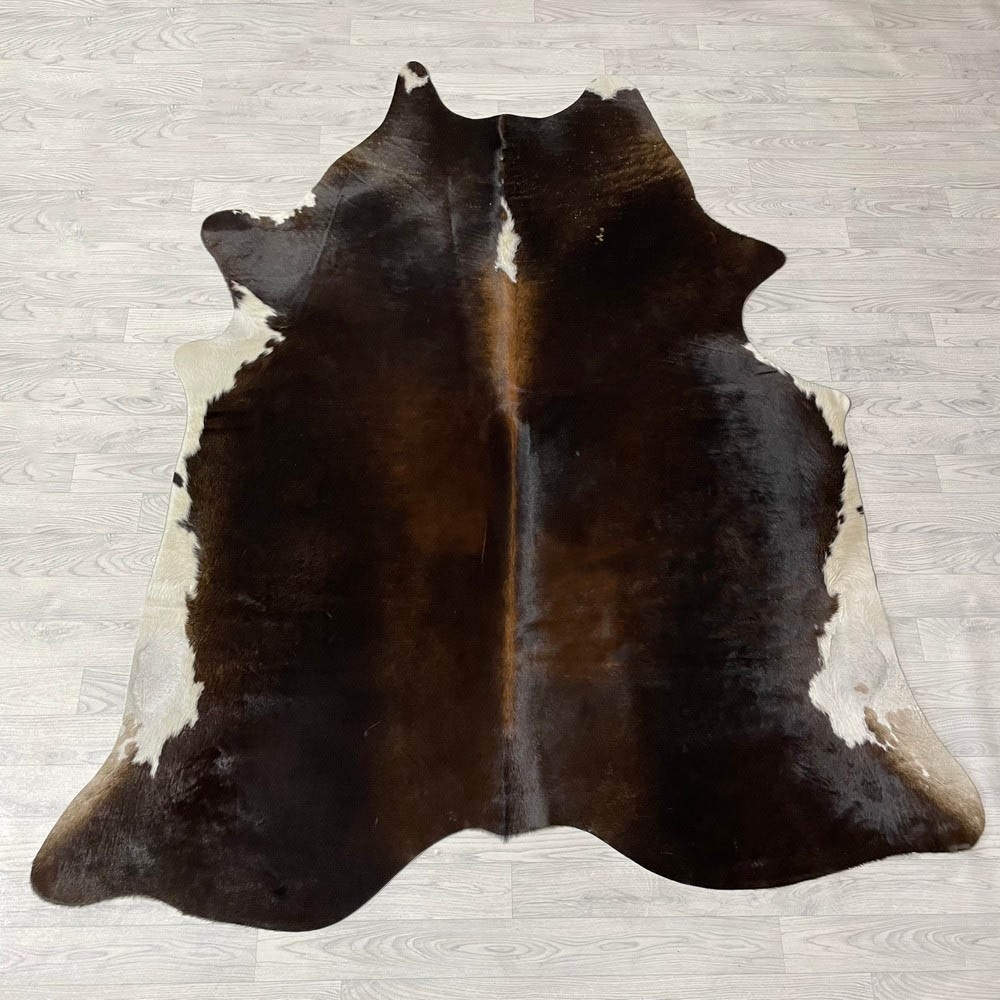 Lederstore Koeienhuid bruin zwart wit 220x185cm M/L