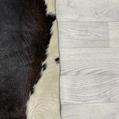 Koeienhuid bruin zwart wit 220x185cm M/L